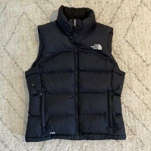 Black North Face Puffy Vest
